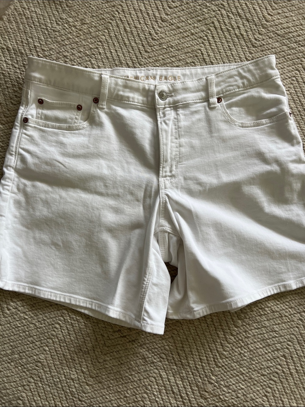 American Eagle White Denim Shorts